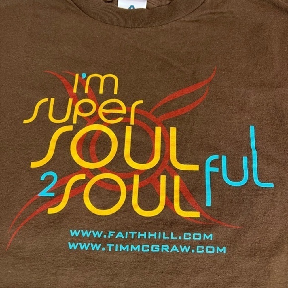 Vtg Tim‎ Mcgraw/Faith Hill I’M Super Soul 2 Soulful Tour Shirt M - Picture 2 of 3